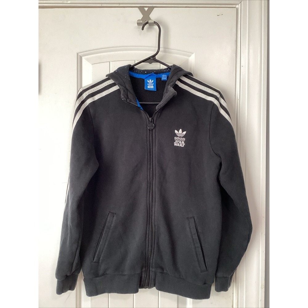 Adidas Star Wars Stormtrooper Hoodie Jacket Youth Large 13/14 Black